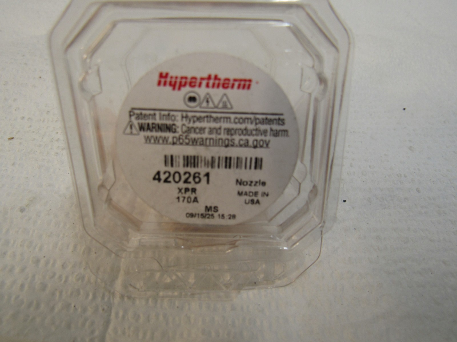 Hypertherm Plasma Cutting Nozzle 420261 Nozzle XPR 170 AMPS Mild Steel
