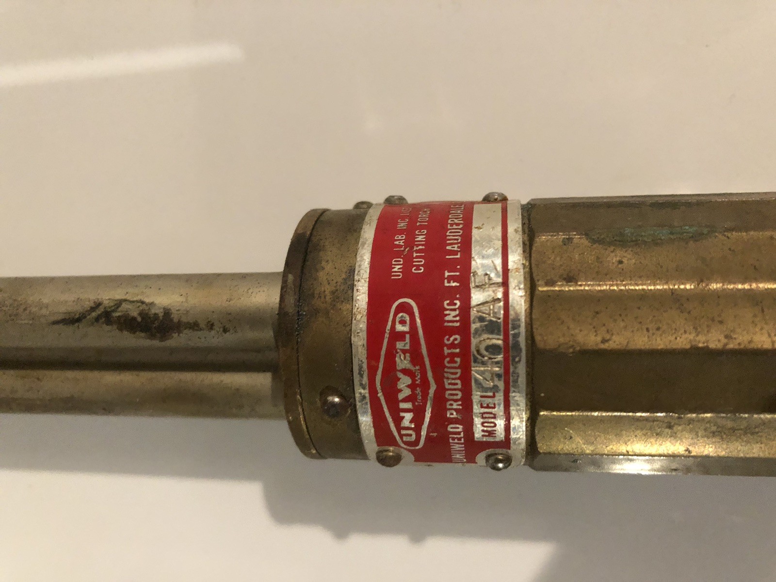 Uniweld 40AF-18, Hand Cutting Torch 90Â° 18″ Bottom Rear Lever Fuel/Gas