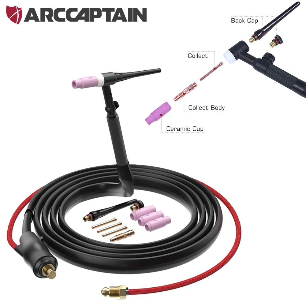 ARCCAPTAIN TIG Torch with High-Frequency Ignition for ARCCAPTAIN TIG200 TIG200P
