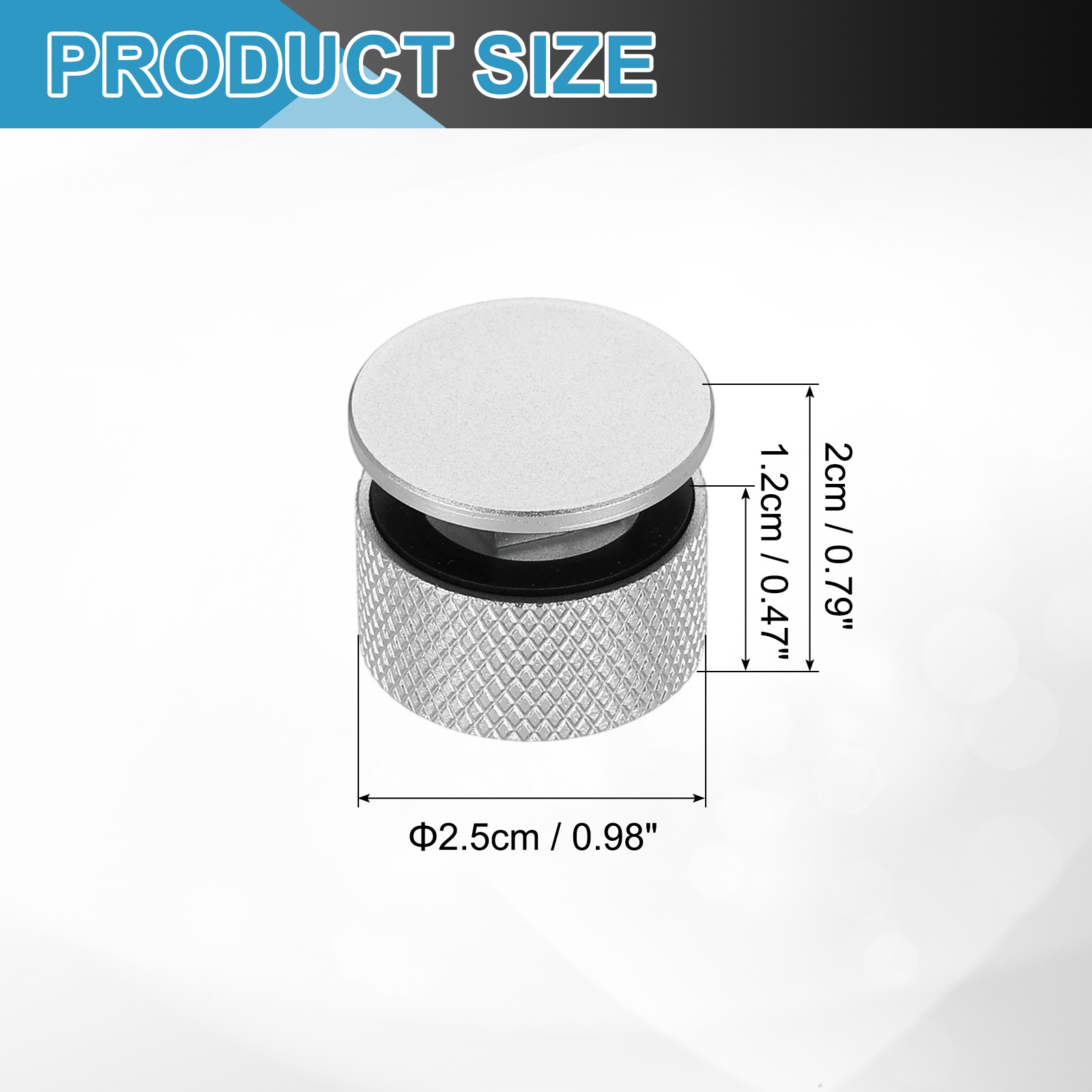 Welding Hood Helmet Fasteners Inside Anti-Slip Rubber Pad with Hole Silver