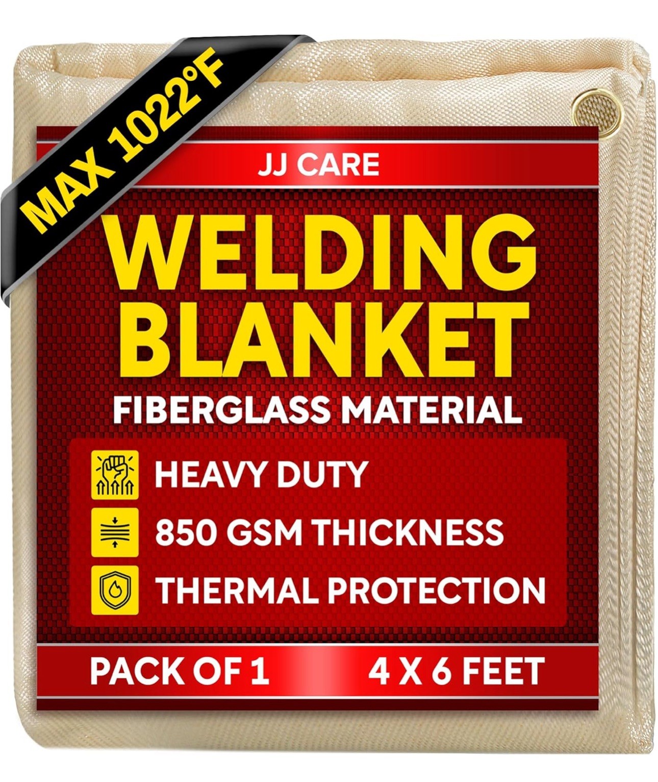 Heavy Duty Welding Blanket 4′ x 6′ 24 sq ft Fiberglass Curtain Home Use