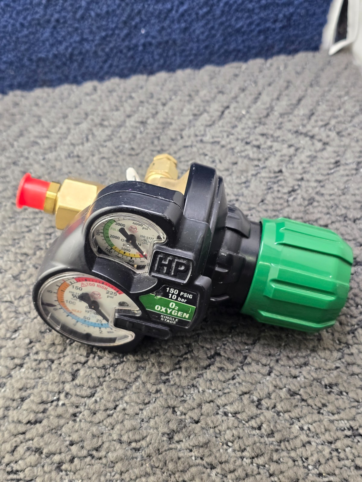 VICTOR Edge Series 2.0 Oxygen Regulator 150 Psig 10 Bar O2 Oxygen Single Stage