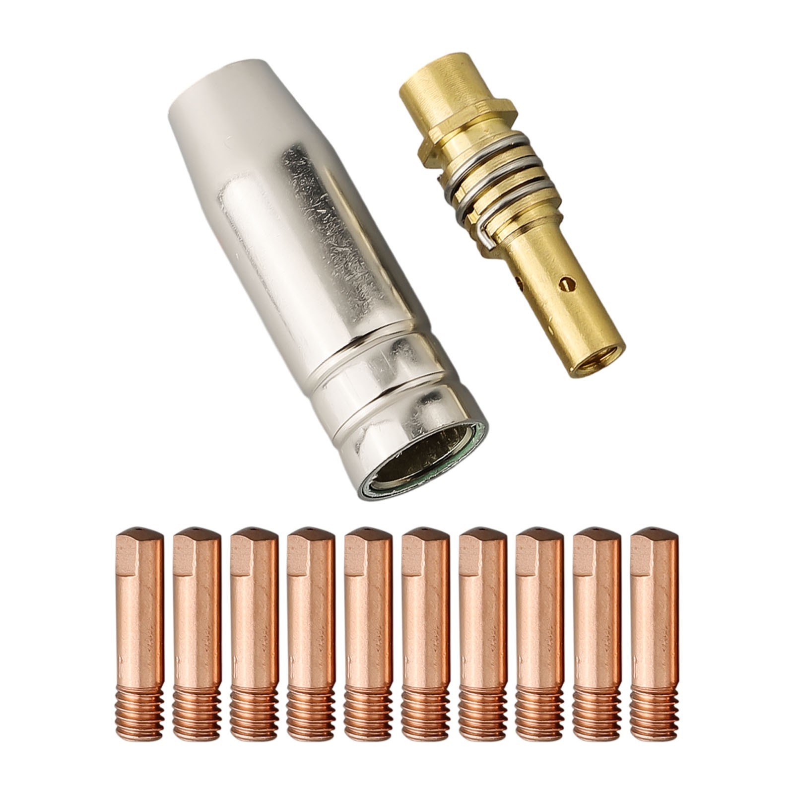 MIG Torch Welding Contact Tip 0.6/0.8/1.0mm 0.8 X 25mm 12 Pcs MB15 MIG