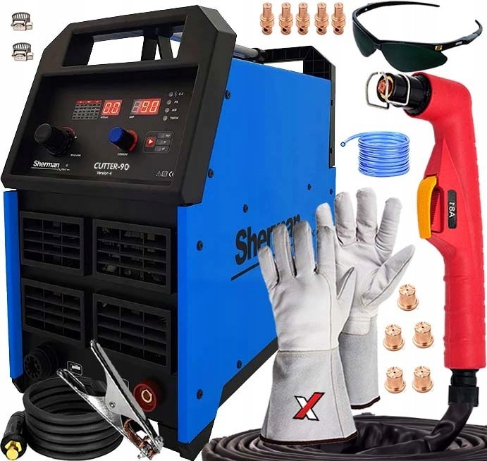 SHERMAN Plasma Cutter for Steel and Copper CUTTER 90 HF 400V