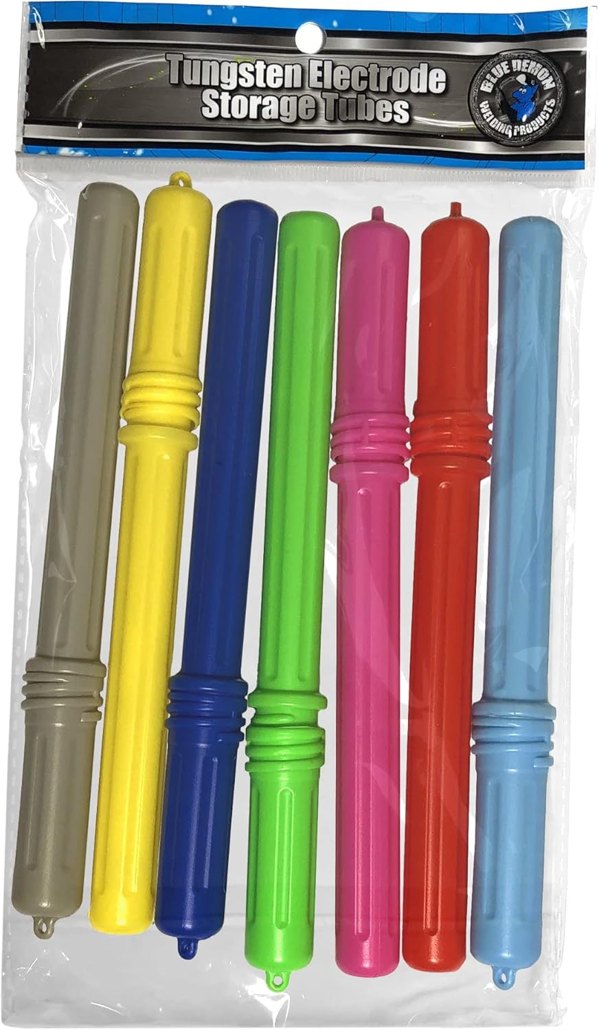 Tungsten Storage Tube Set-Red, Green, Blue, Pink, Yellow, Gray, Lt Blue (TST-7-A