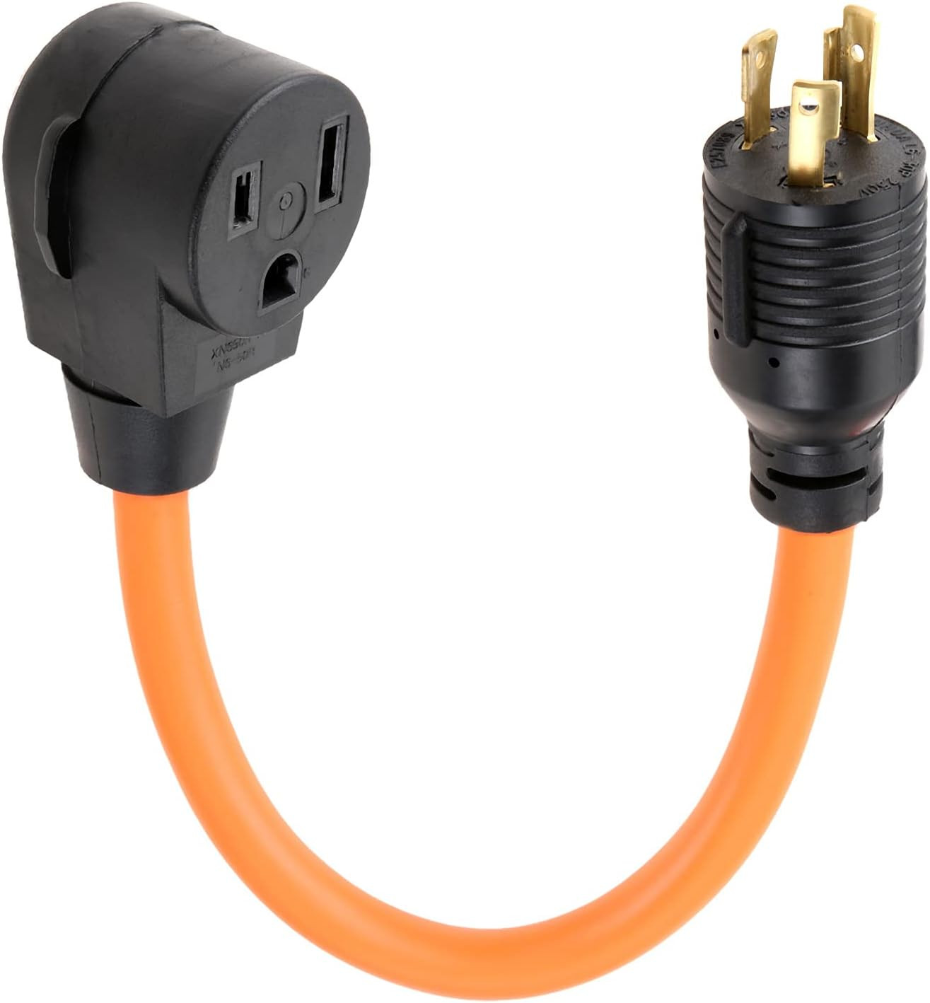 NEMA L6-30P to 6-50R Adaptor Welder Dryer EV Charger Power Cord Adapter Connecto