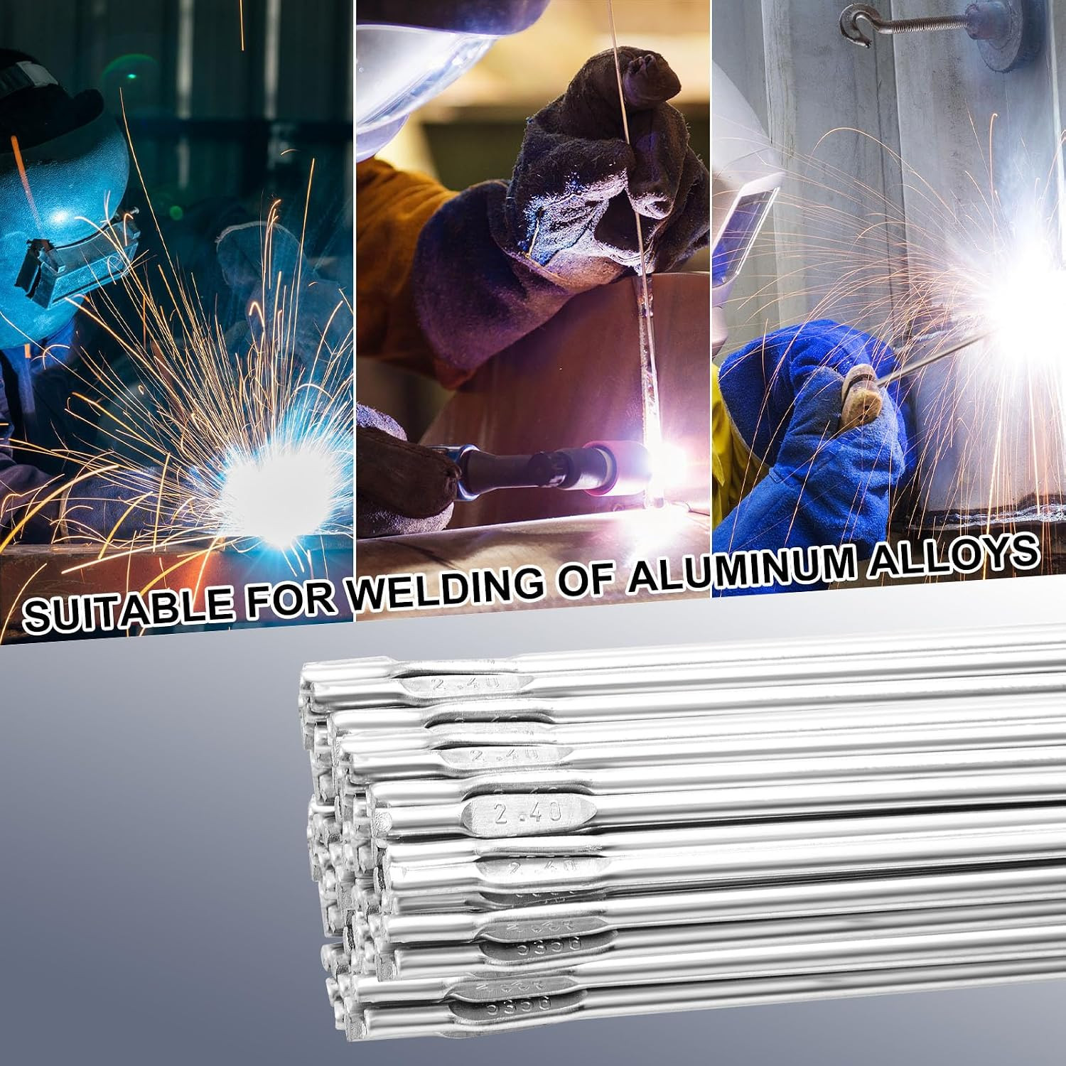 2 Lb Aluminum Tig Welding Rods ER5356 3/32″ X 39″, Aluminum Welding Wire Filler