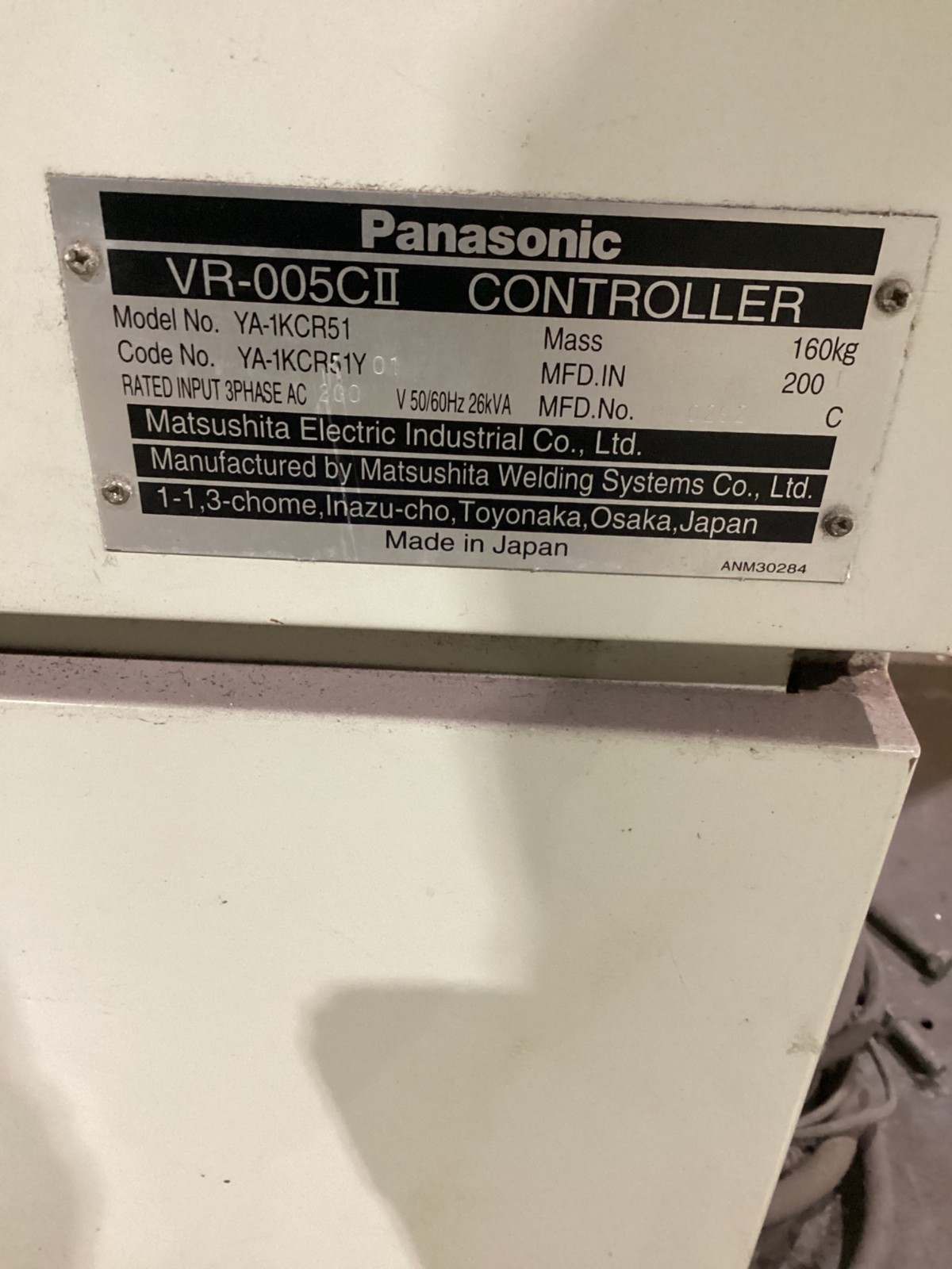 PANASONIC PerformArc VR-005CII Robotic Welding Cell w/ Indexer USED