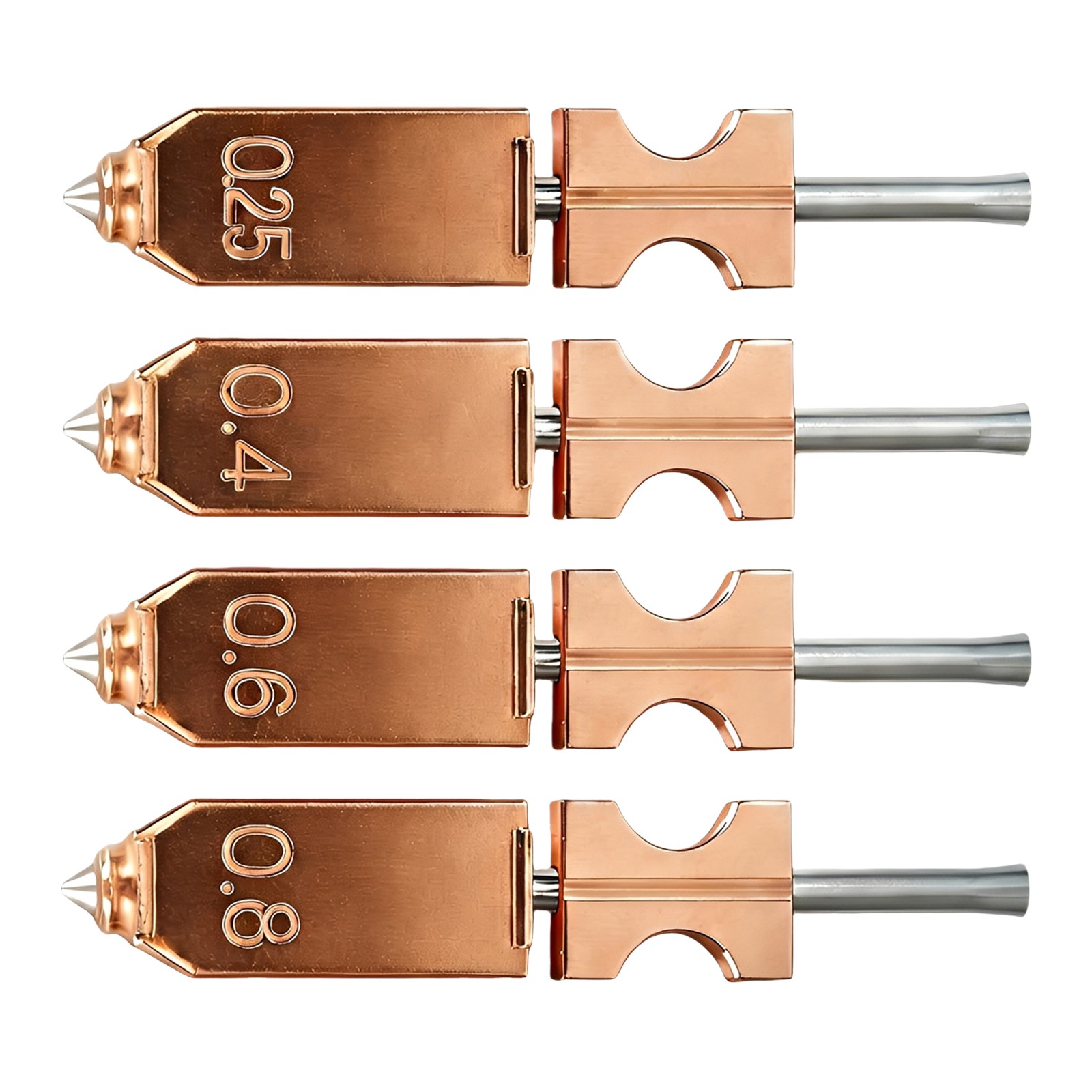 Nozzle Upgraded Kit High Precision Nozzle Smooth Nozzle Flow Nozzle 0.25mm-0.8mm