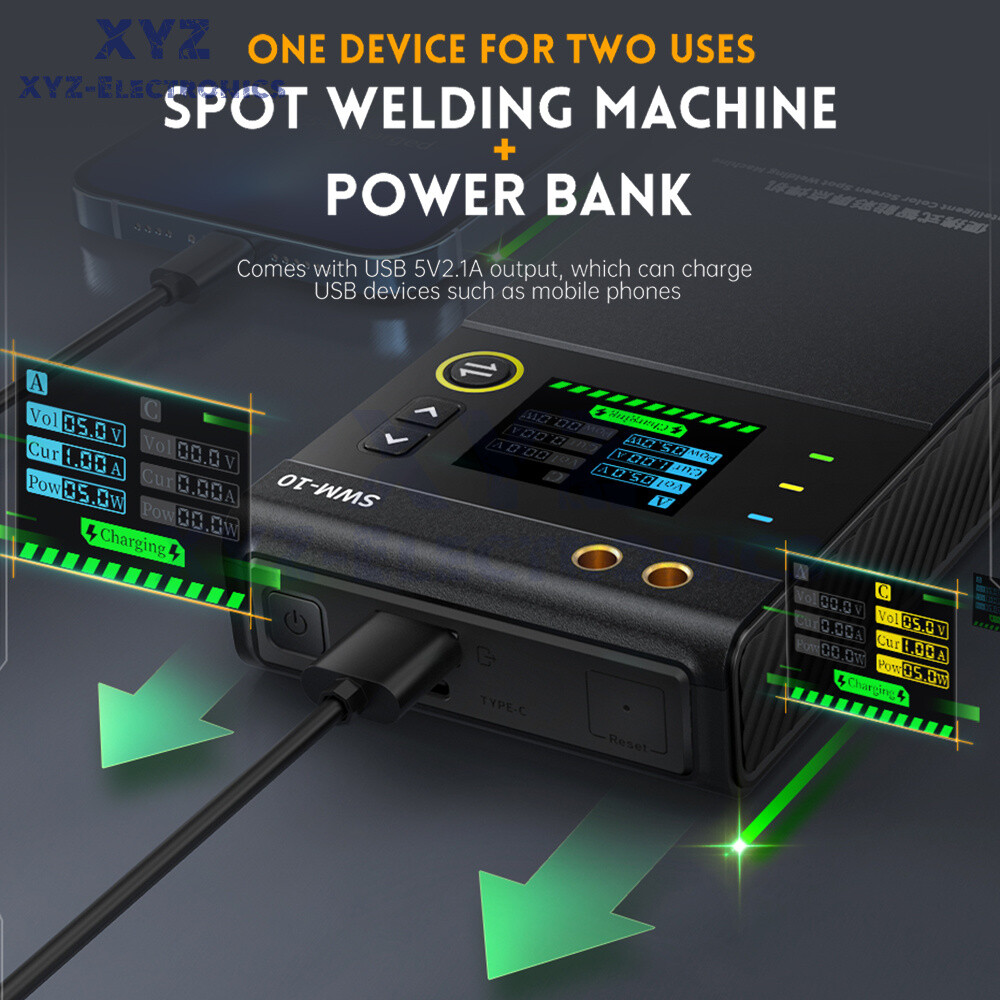FNIRSI SWM-10 Battery Spot Welding HandHeld Spot Welder Machine 18650 Battery