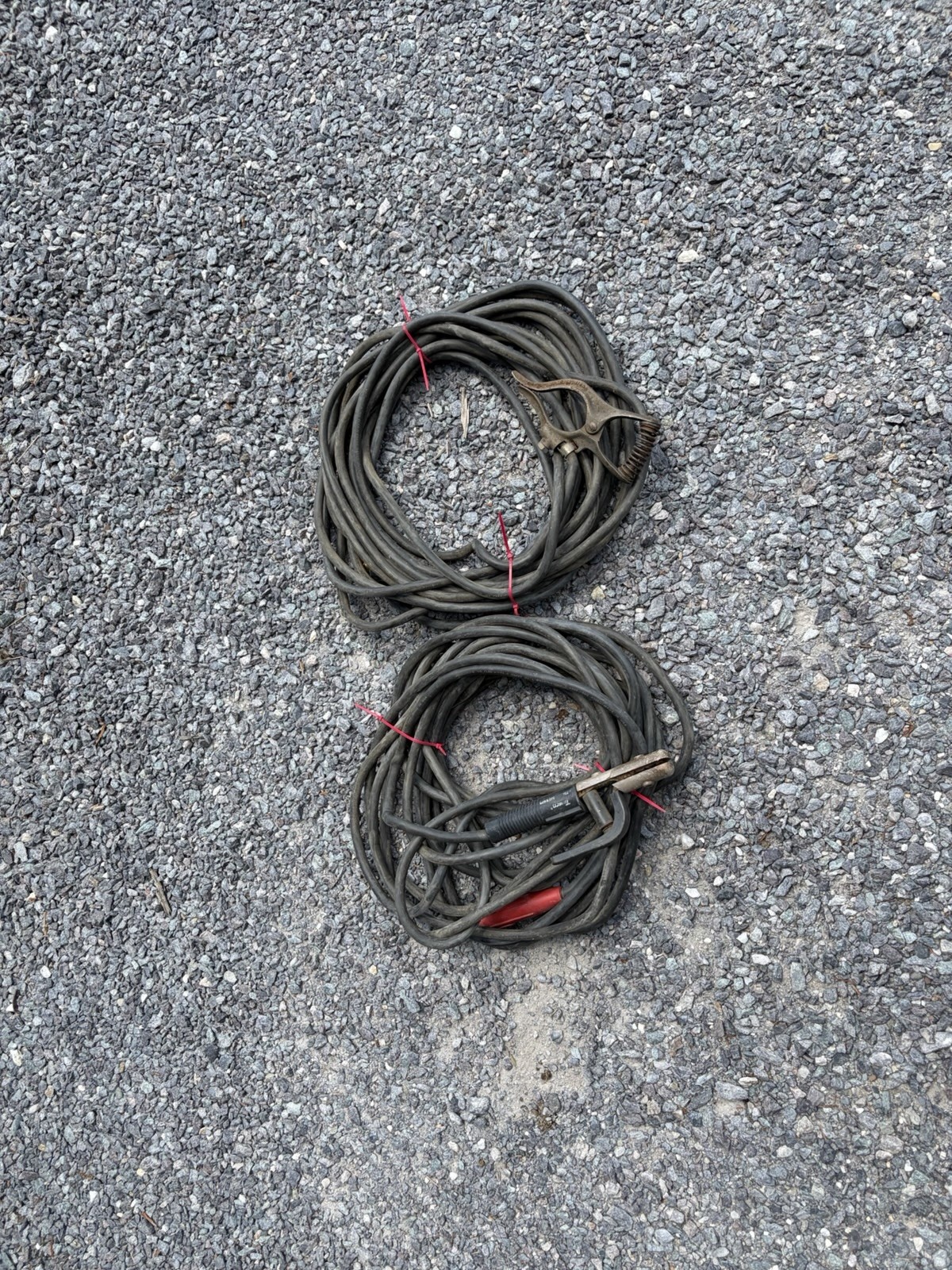 50 FT Set 1/0 Copper Flex-A-Prene Heavy Duty Welding Cables