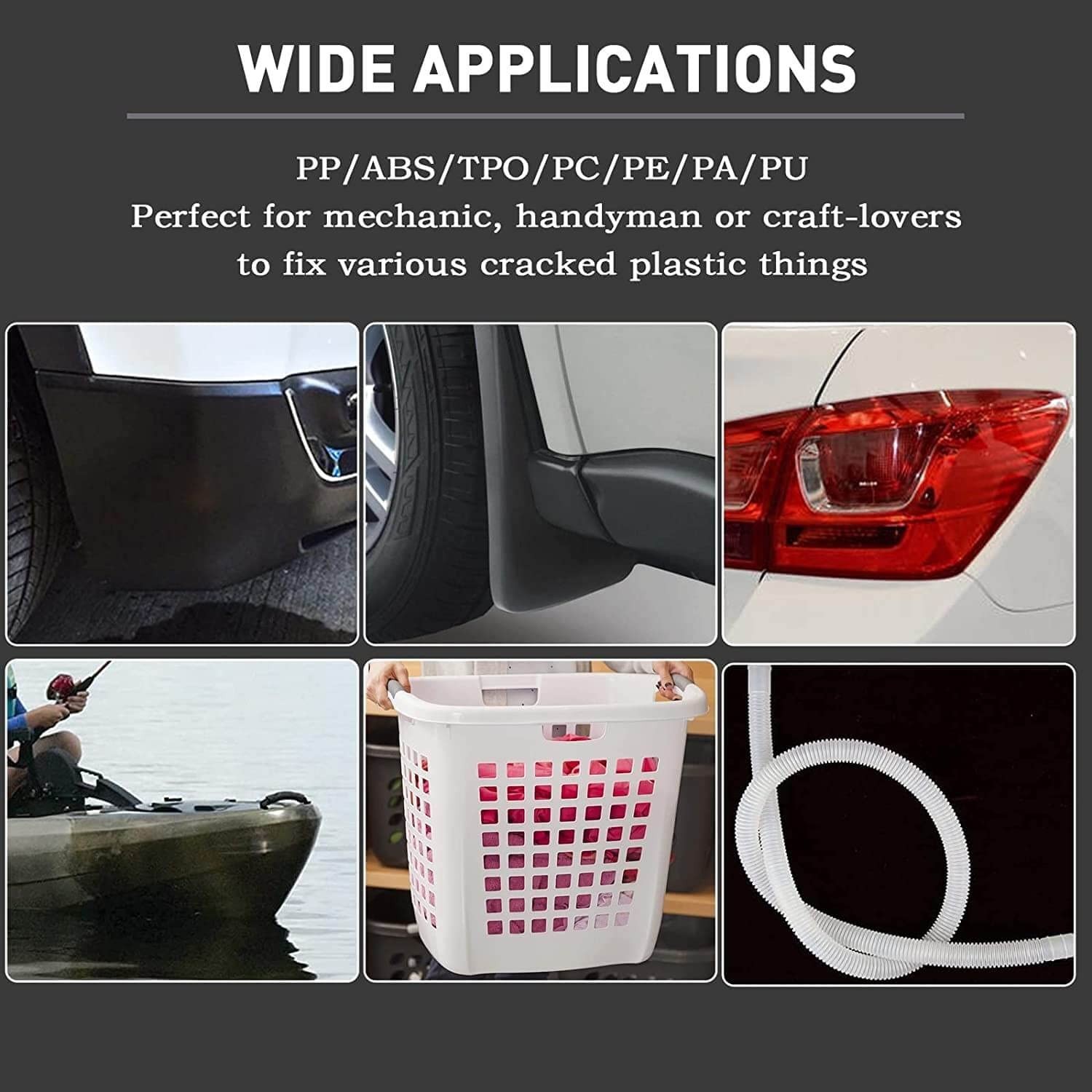 1322PCS Plastic Welding Kit – 106PCS Welding Rods, 1200PCS Welder Staples, 2P…