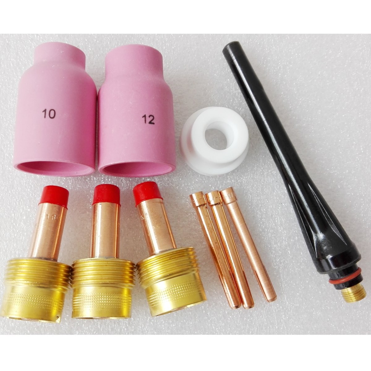 10PCS Accessories Kit (1.6mm/2.4mm/3.2mm) 57N87 57N88 Jumbo Gas Lens Ceramic…