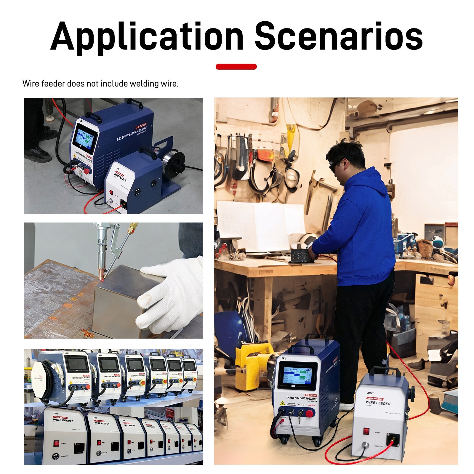 USED SFX 1200W Handheld Laser Welder Air-Cooled Multi-Material Welding&Cleaning