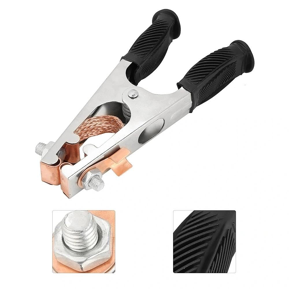 2PCS 500A Welding Ground Clamp, Copper Earth Clip for Manual Welder