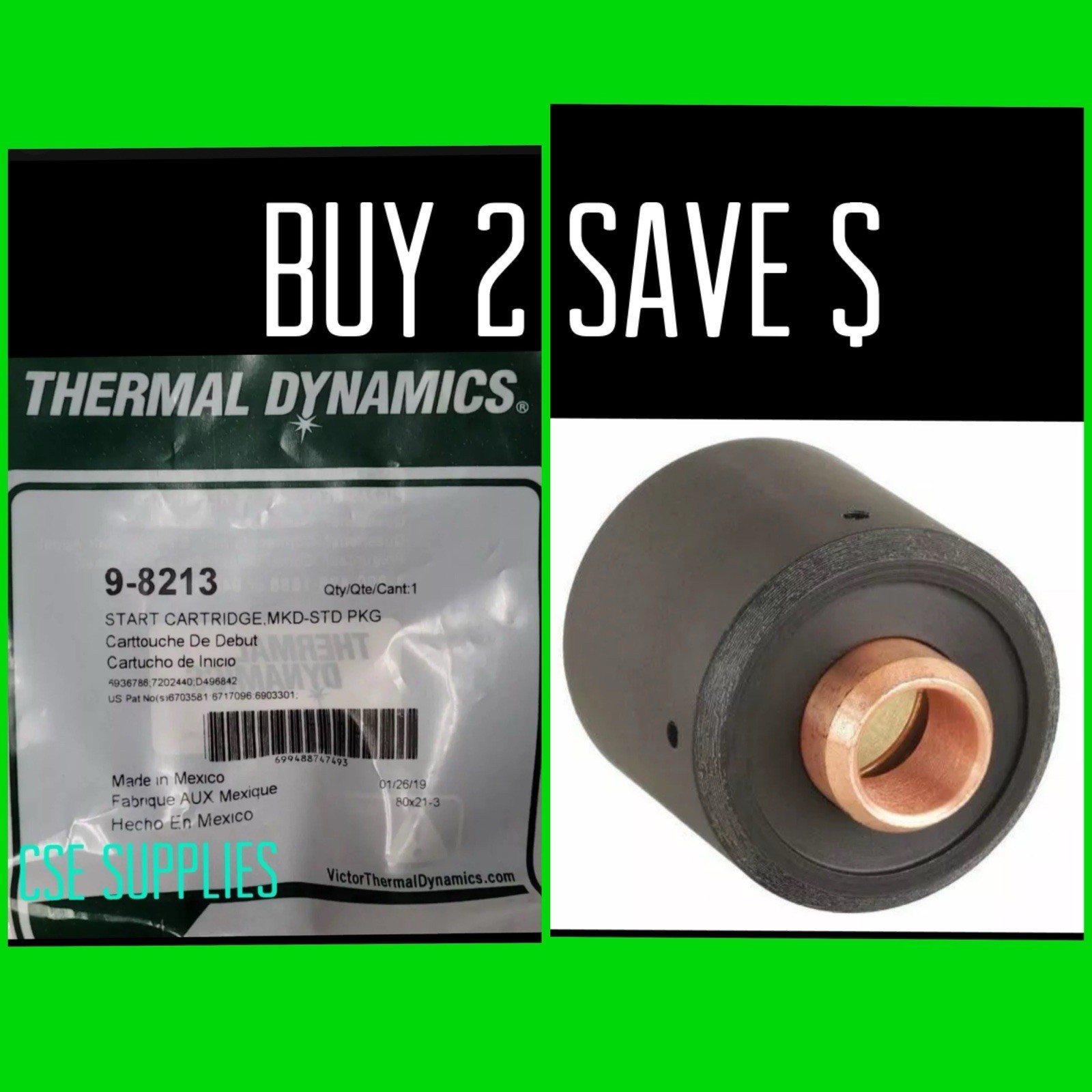 9-8213 Start Cartridge For Thermal Dynamics SL60 / SL100 Plasma. “Buy 2 Save $””