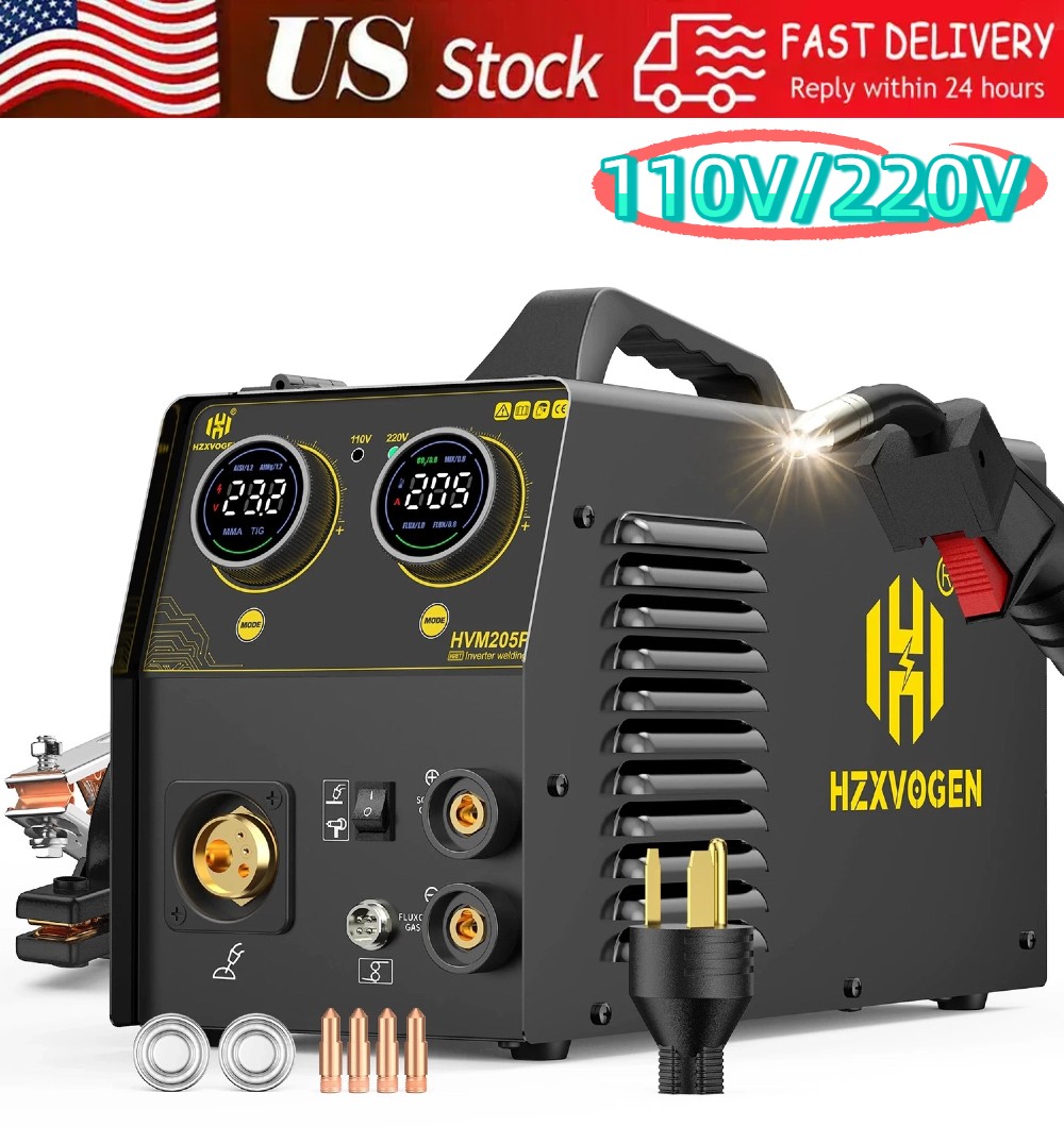 110V&220V Digital Display Gasless MIG Welding Machine MMA/Lift-TIG IGBT 4-in-1