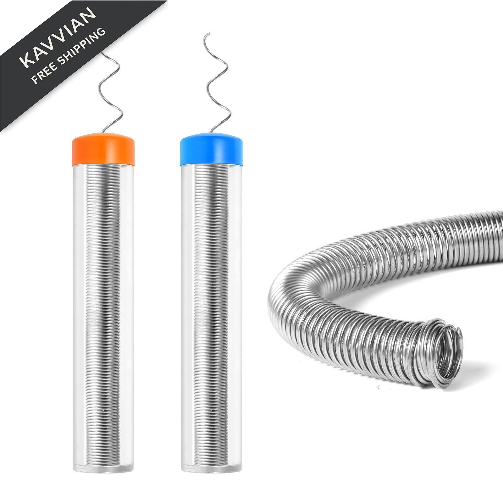 WLuogcu60/40 Solder Wire, 0.8mm & 1.0mm Rosin Core Solder, Low-Temperature…