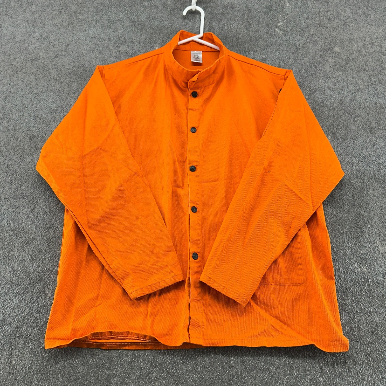 Black Stallion Jacket Men XL Orange Button Up FR Flame Resistant Welding FO9 30C