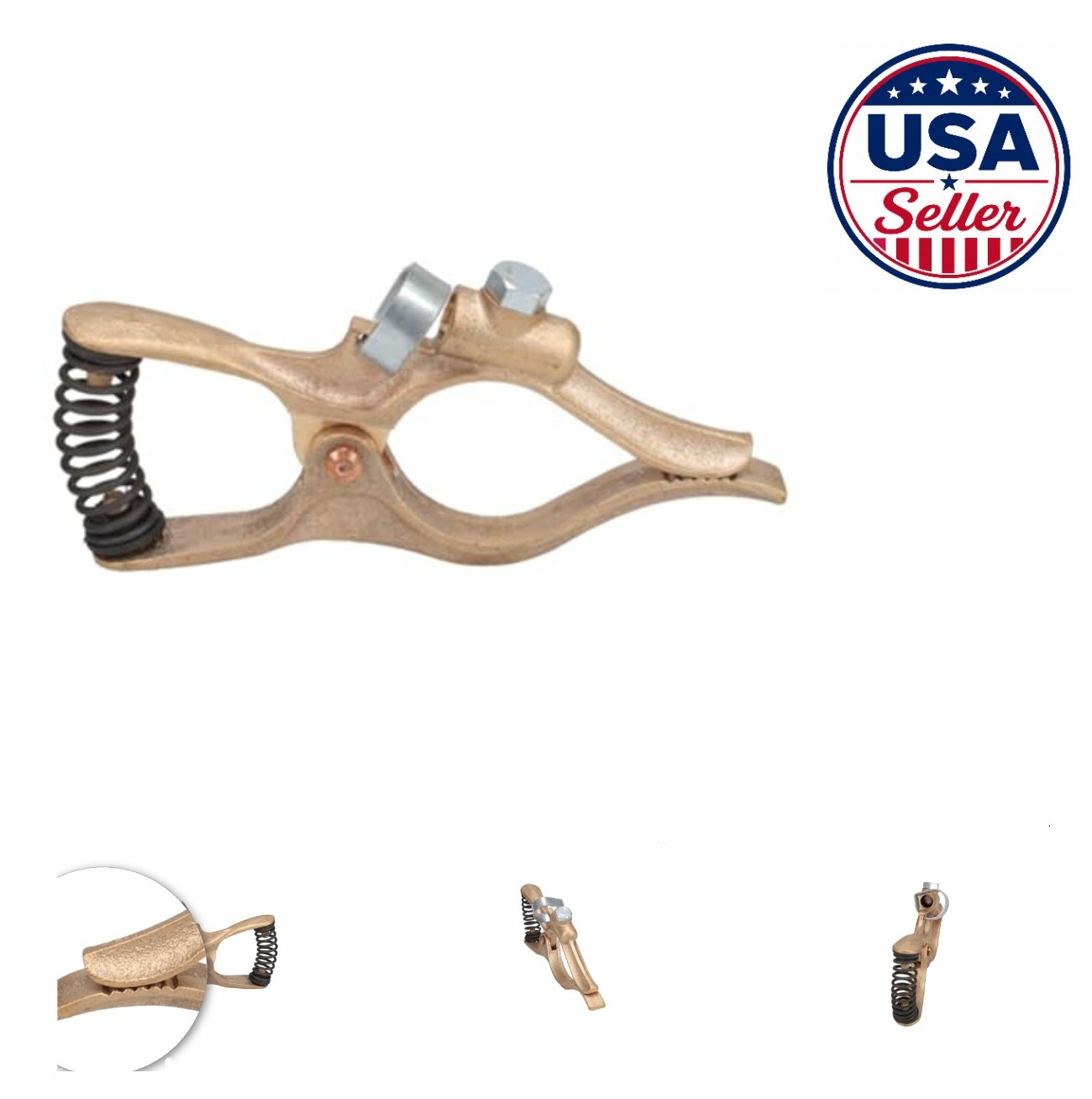 Copper Ground Clamp 200 Amp Tweco Style Welding Ground Cable Holder For Welder