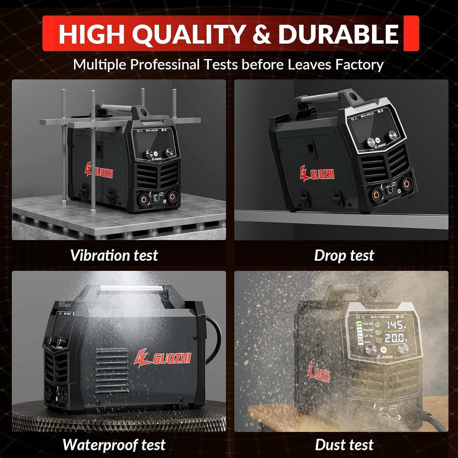 Advanced 145A MIG Welder with LCD Display – Perfect for Professionals & DIYers