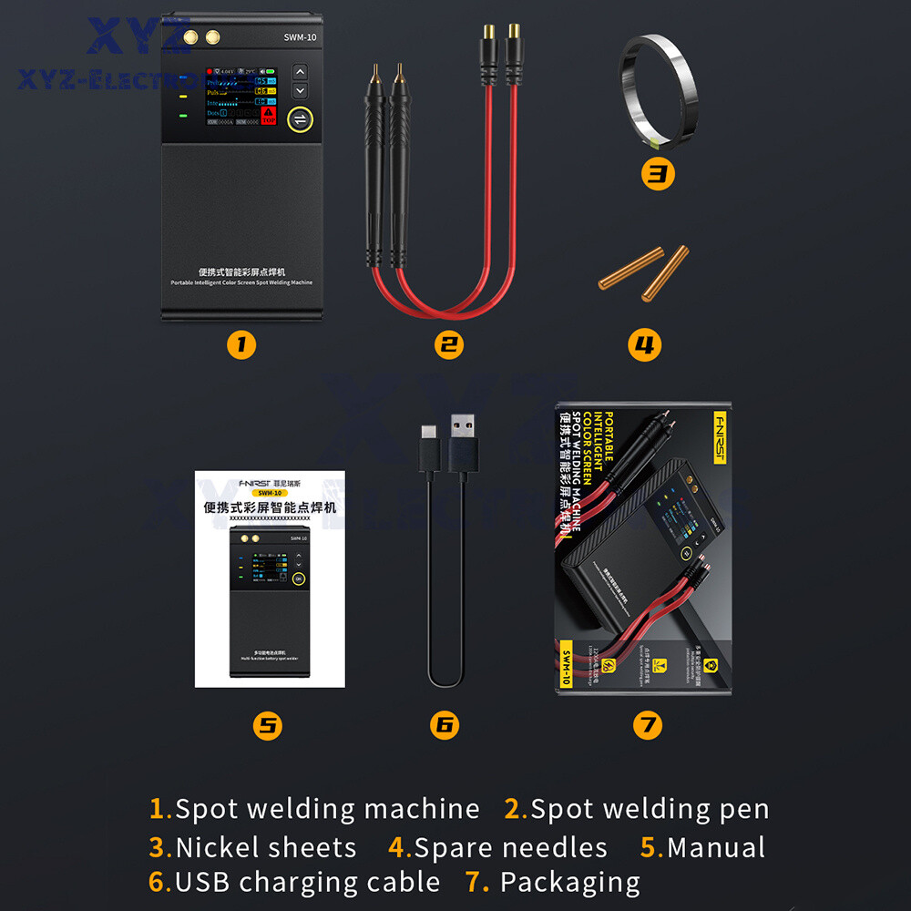 FNIRSI SWM-10 Battery Spot Welding HandHeld Spot Welder Machine 18650 Battery