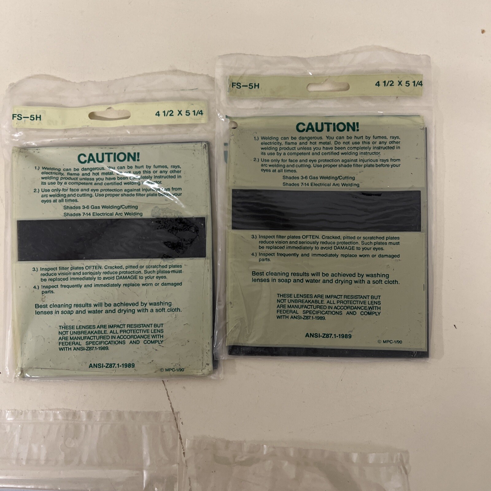 Green Diamond Welding Mask Glass+Oki Comfort Line Impact Resistant Safety Plate
