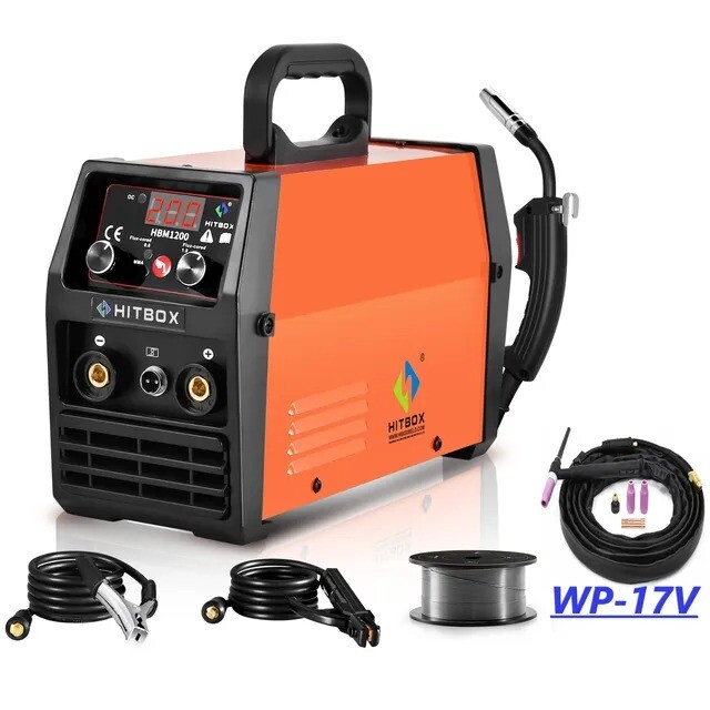 HITBOX MIG Welder 3IN1 Stick MMA LIFT TIG Gasless MIG Welding Machine 110V 220V