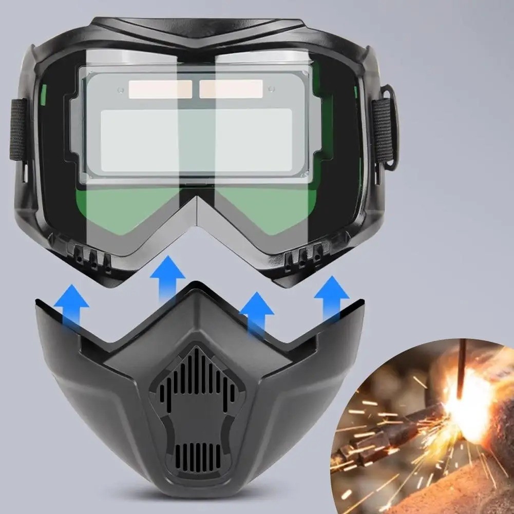 Large View Welding Mask Auto Darkening Hood Solar Powered Welder Helmet AUS