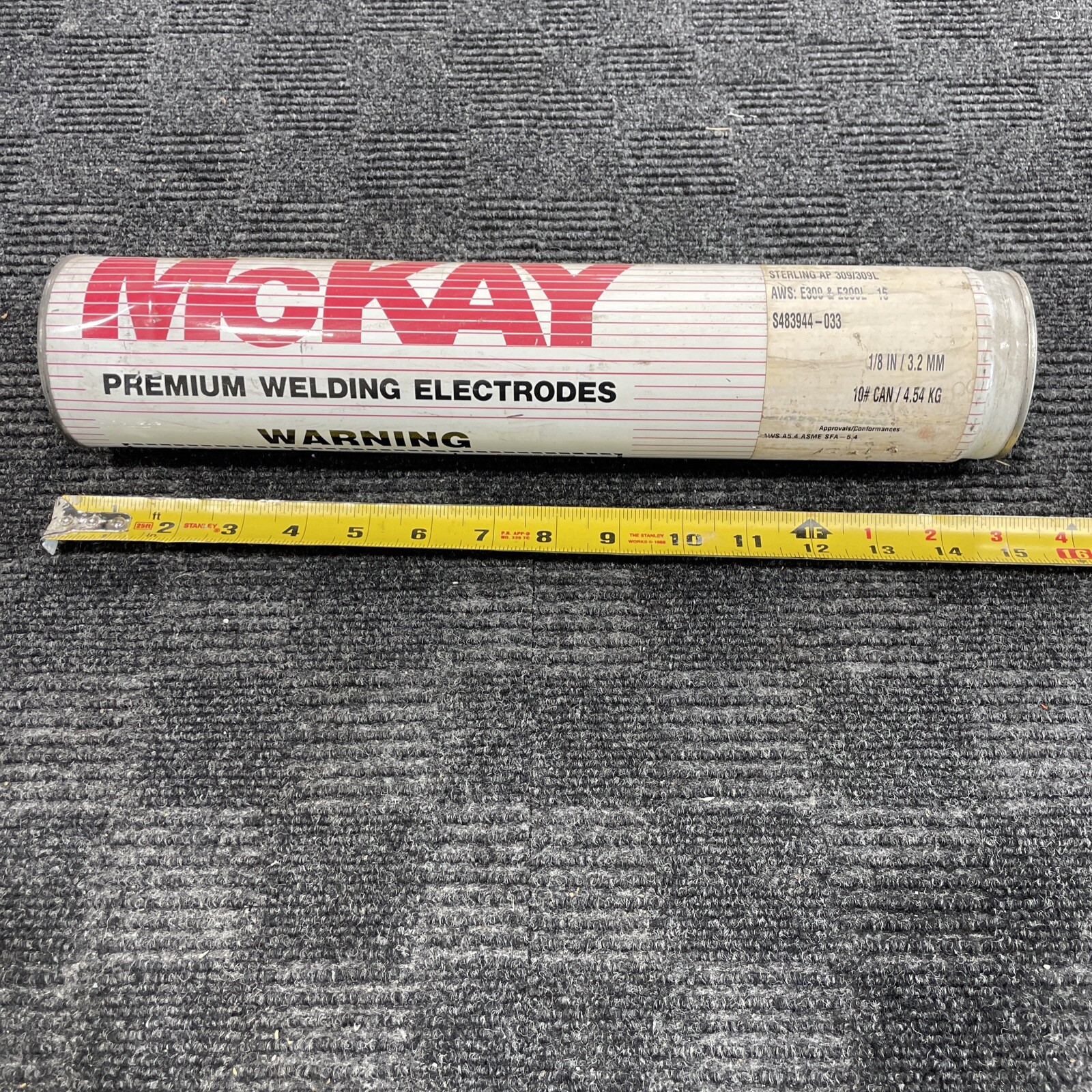 Mckay S483944-033 Electrode E309 E309L-16 1/8in 3.2mm 8 lbs 10# Free Shipping