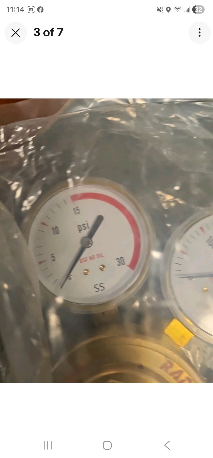 radnor 350-15-510-06 30 , 40psi Gas Welding Regulator for Oxygen Welding