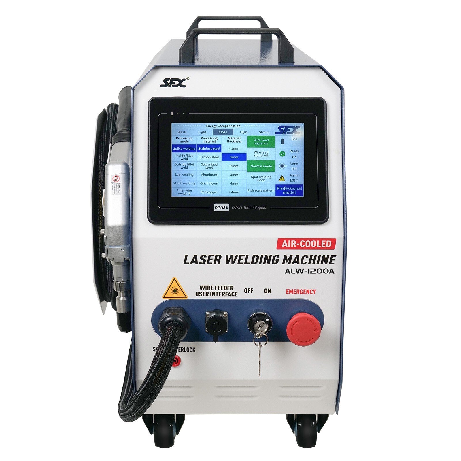 USED SFX 1200W Handheld Laser Welder Air-Cooled Multi-Material Welding&Cleaning
