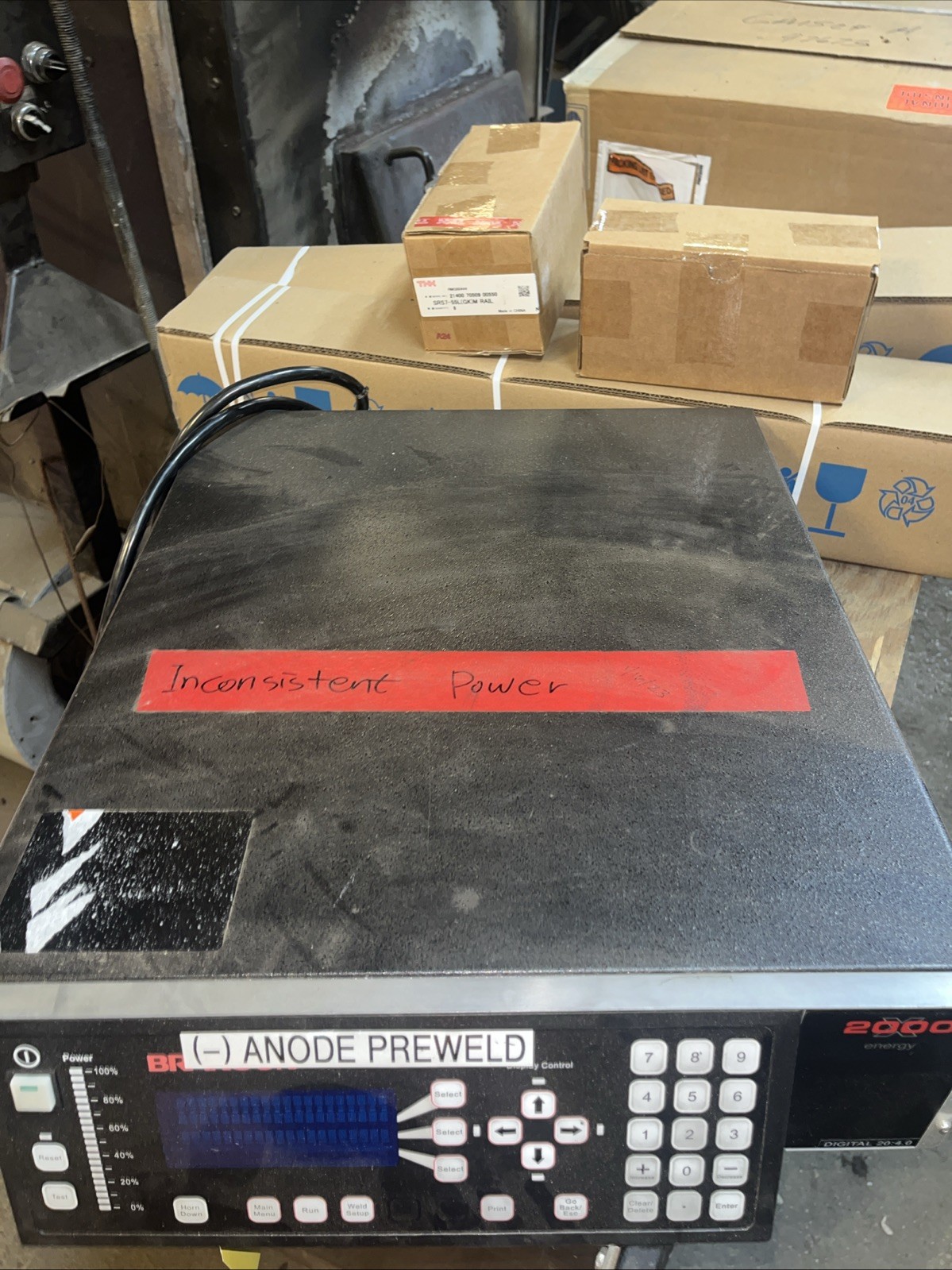 Branson Welder Control #2000xea, LG-3848-1 For Parts