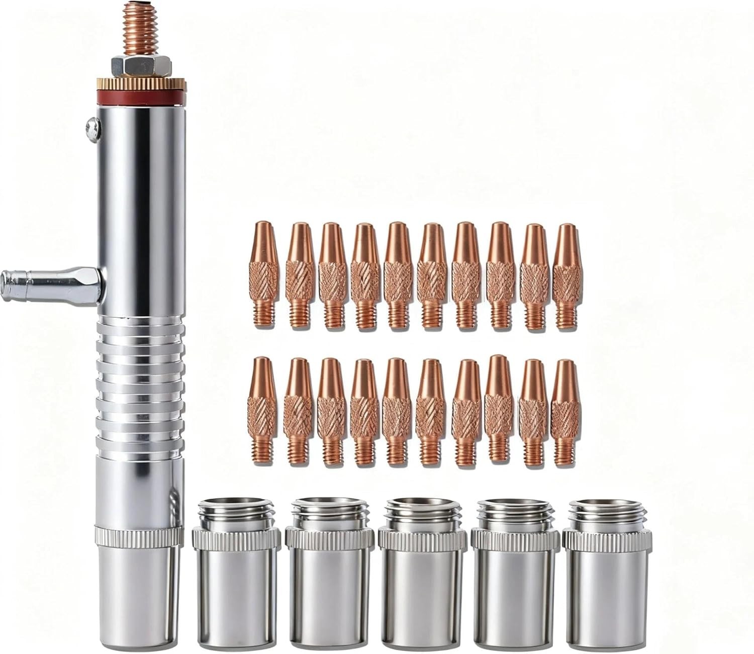 .030 .035 Tube Assembly Contact Tip Nozzle For Miller Spoolmate 100,200,3035,185