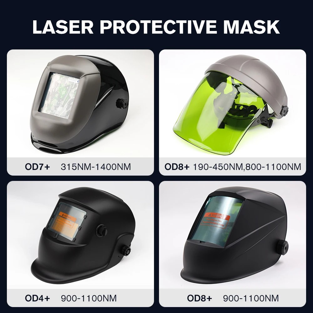 DMK Laser Welding Helmet Face Shield Welder Mask Safety Glasses For Welding OD8+