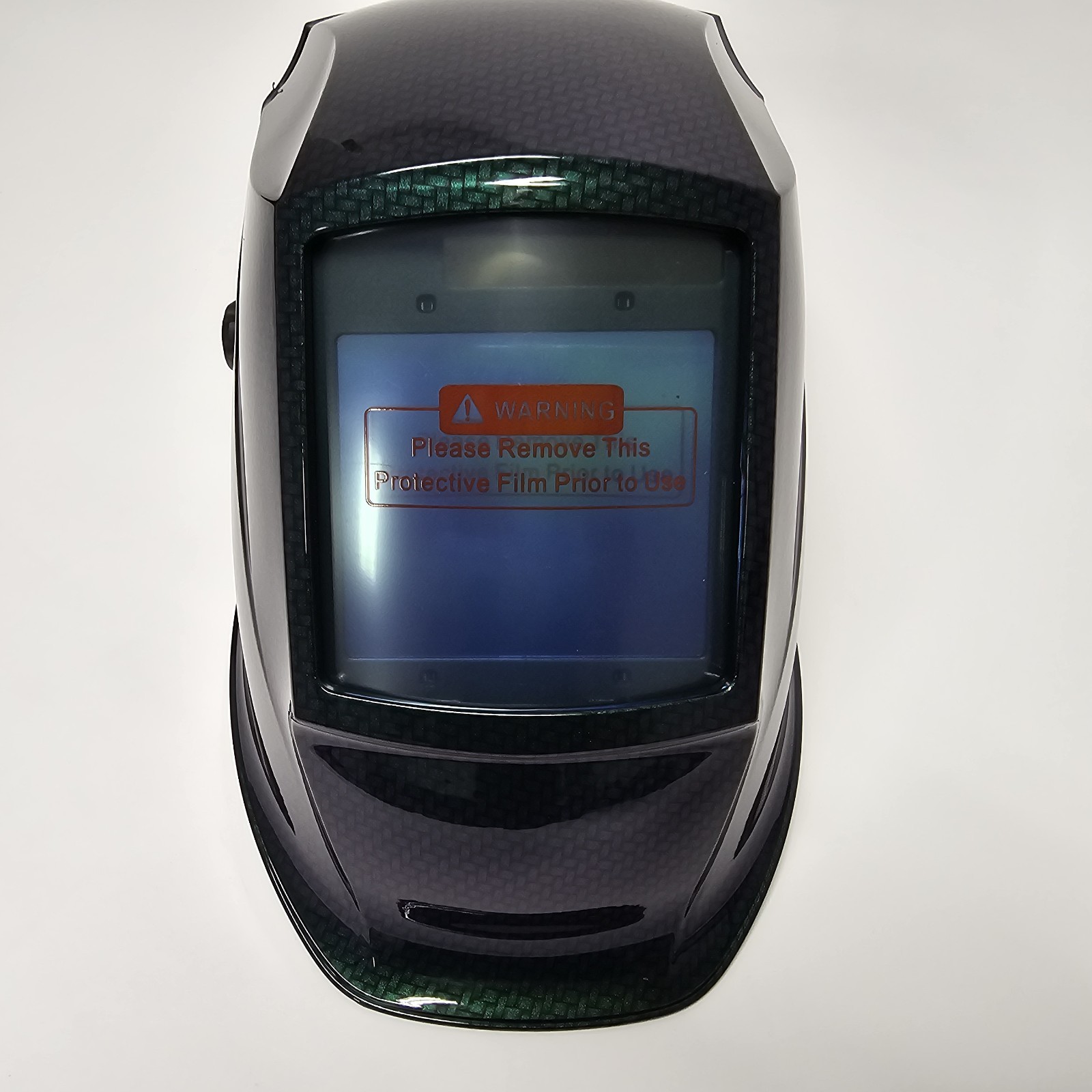 Hydro Dipped Welding Helmet AUTO DARK FLIP FLOP GREEN TO PURPLE Carbon Fiber