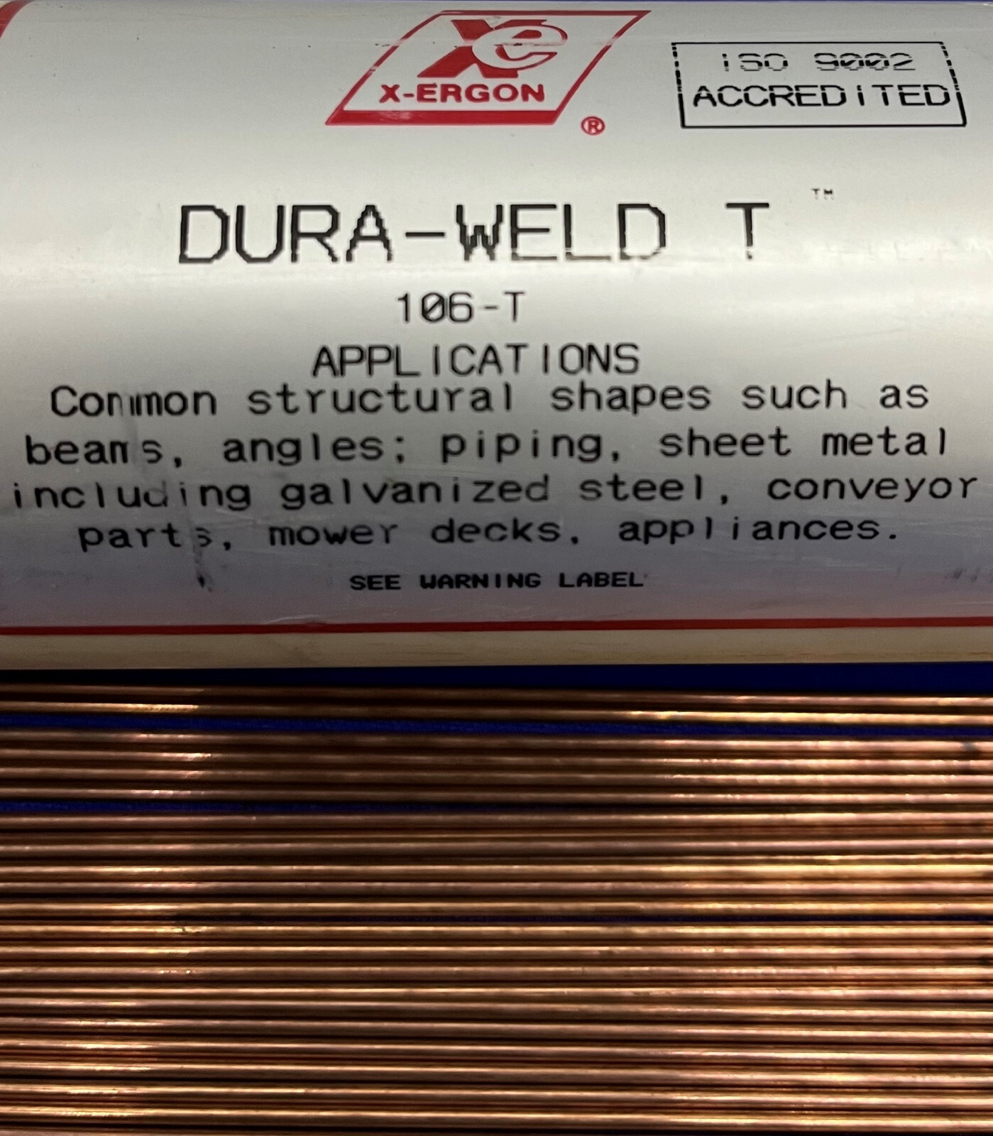X-ERGON DURA-WELD T ™ 106-T / 200-7-106T WELDING ROD – QTY 269 RODS