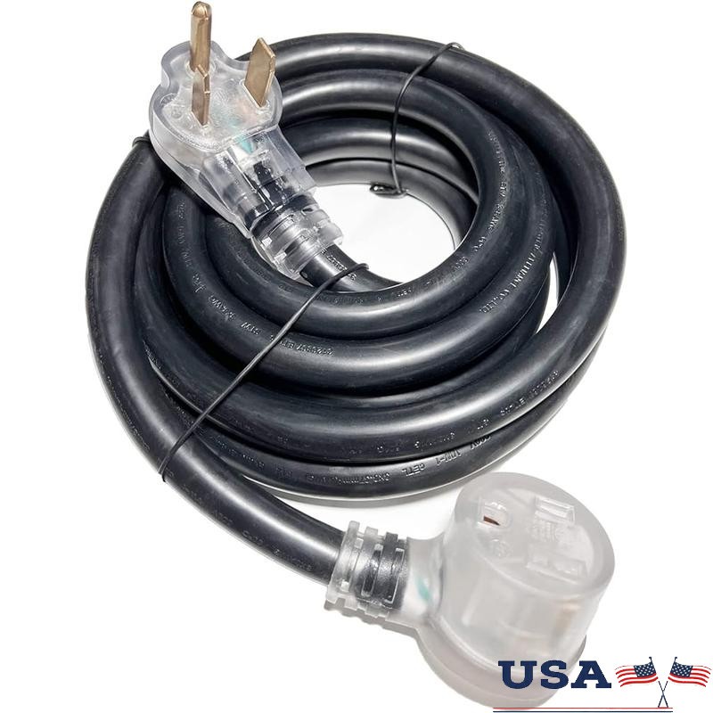 250V Welder Extension Cord 15ft NEMA 6-50 50A Heavy Duty ETL Listed Welding EV