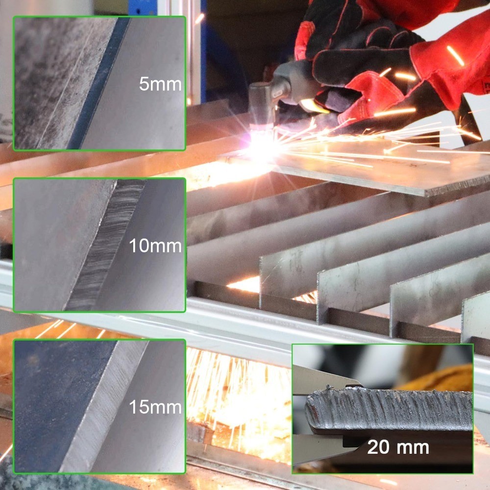 65 Amp Plasma Cutter Machine 120V 240V 1/2 Inch Cutting Capacity 12.7mm Clean