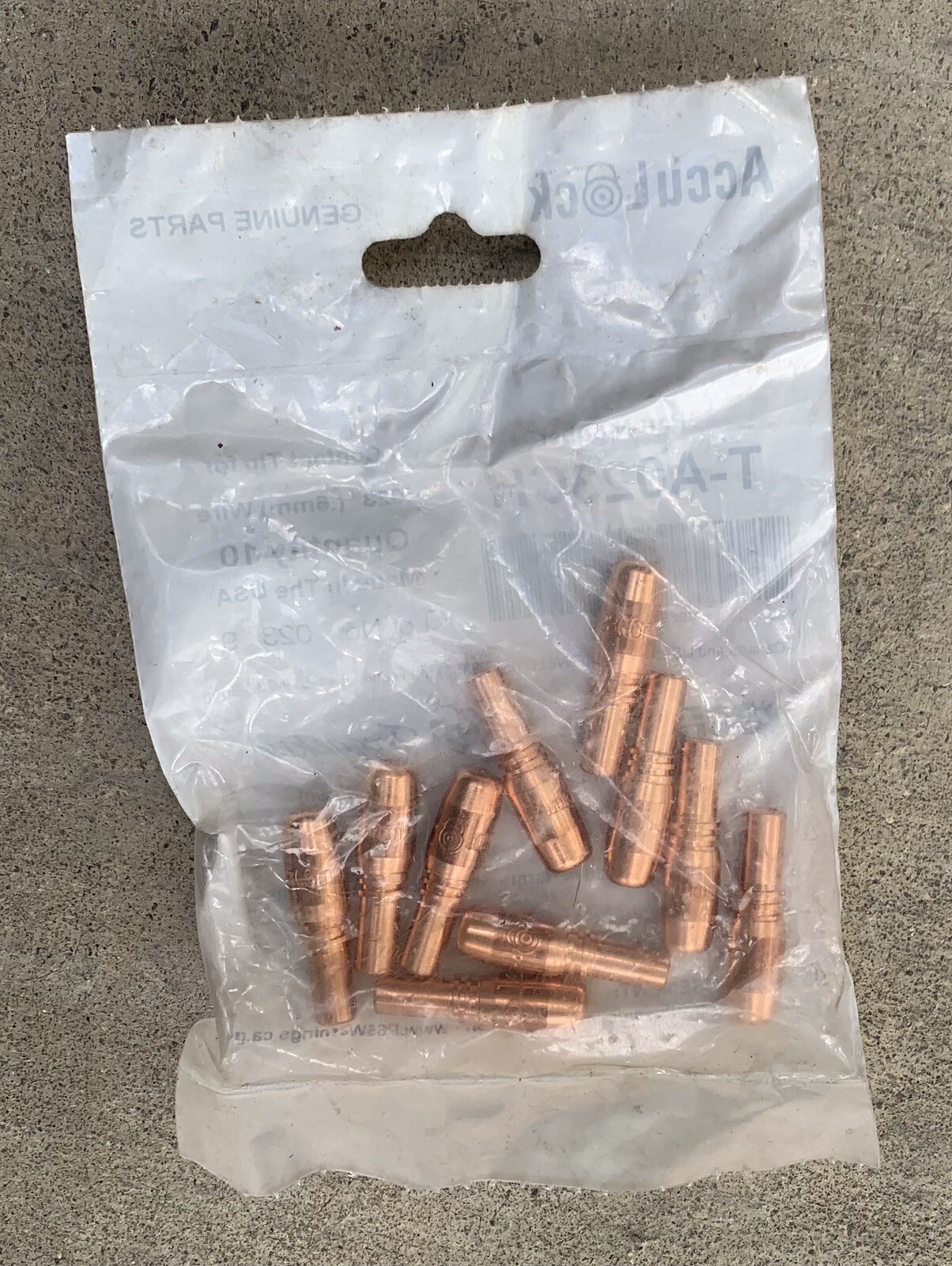Bernard .023 AccuLock S Contact Tips for MDX MIG Gun (T-A023CH)