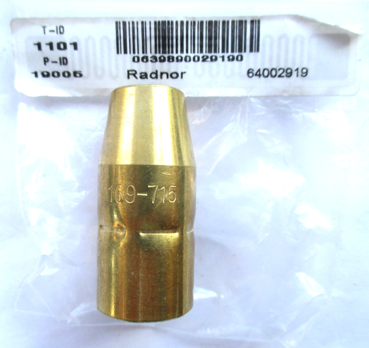 New Radnor 169715 Welding Nozzle for Replacemnt Miller M10 M15 M100 M150 Mig Gun