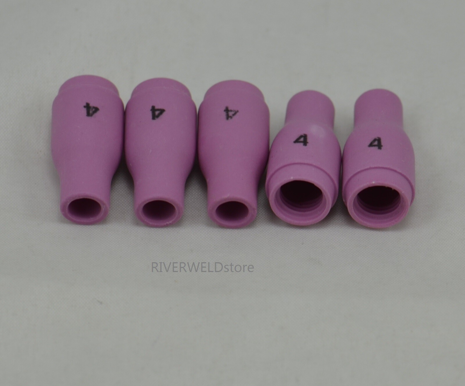 RIVERWELD TIG Nozzle Ceramic Cup 13N08 #4 1/4″ SR WP 9 20 25 Welding Torch 10pk