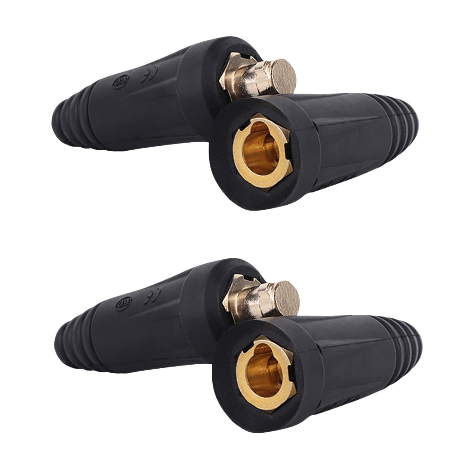 Welding Cable Quick Connector Set DINSE-Style 35-50mm² 200A-300A Heavy Duty Pair