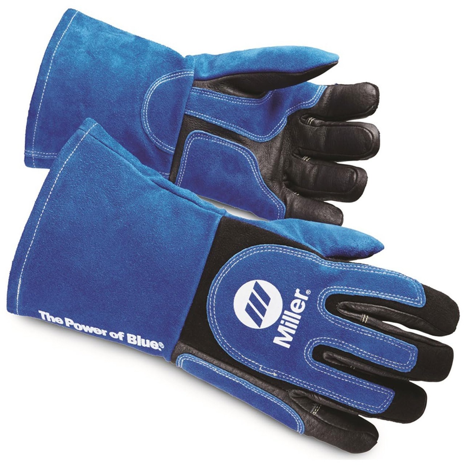 Welding Gloves, 3D, Wing, 13In, Blueblack, PR Large (Pack of 1)