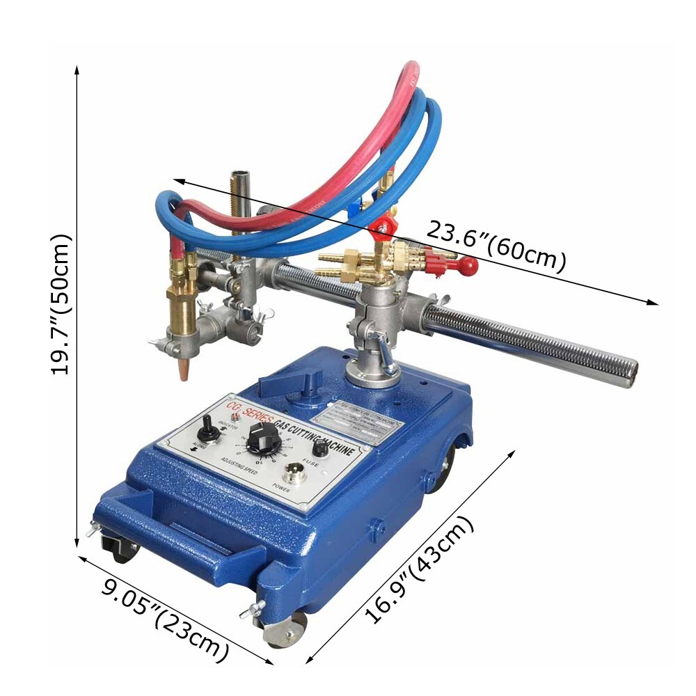 CG1-30C Semi-auto Torch Track Burner Gas Cutting Machine 110V 5.9ft Track