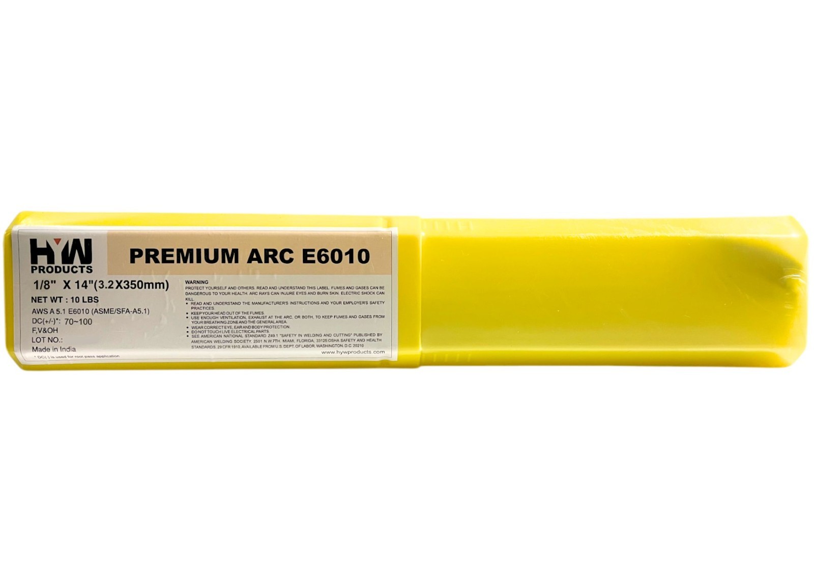 E6010 1/8″ 50 lb Stick electrodes welding rod 10 lb x 5-pk