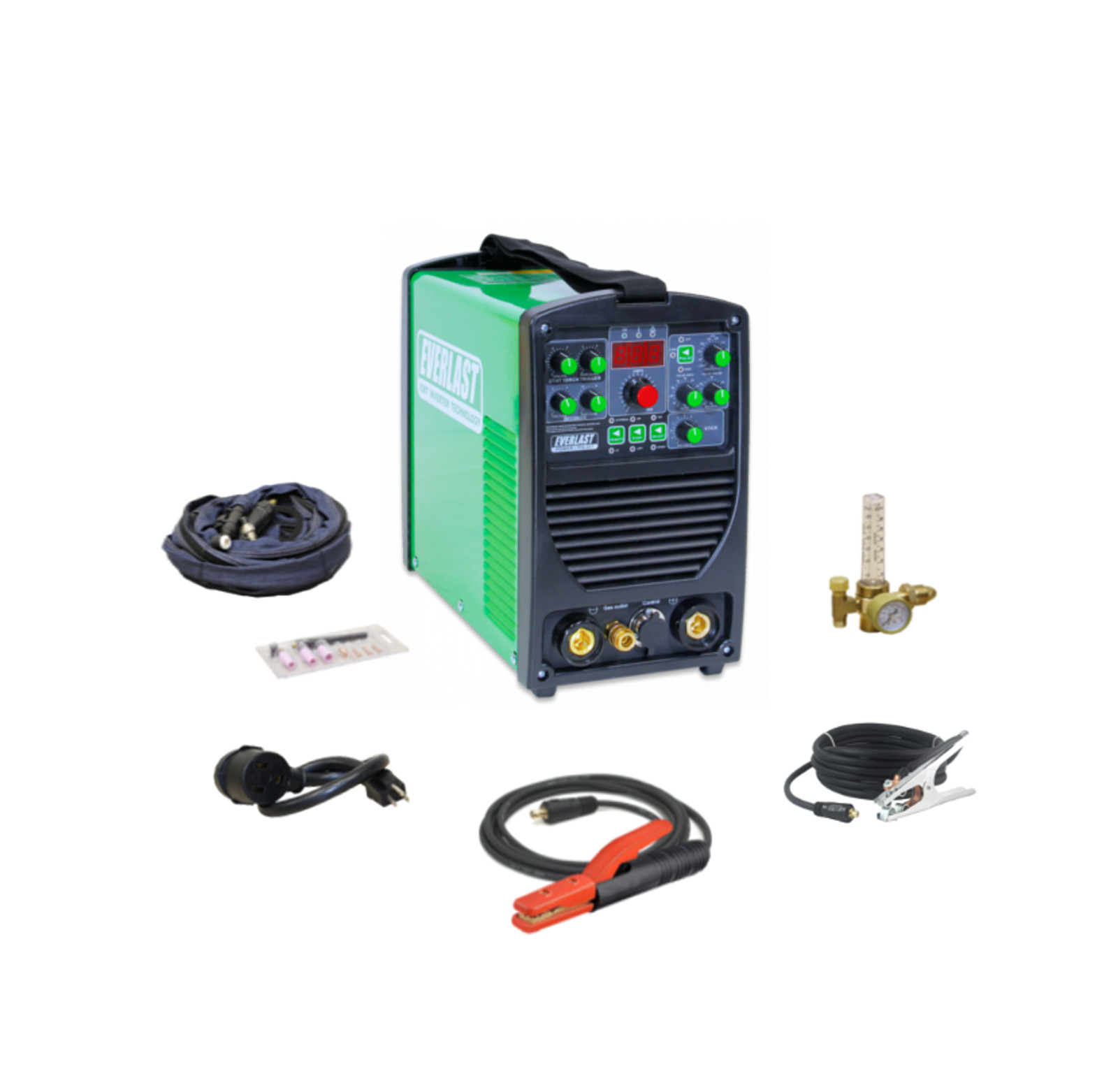 Poweri-TIG 201 Dual Voltage 110v/220v 200Amp DC TIG Stick Pulse Welder Everlast