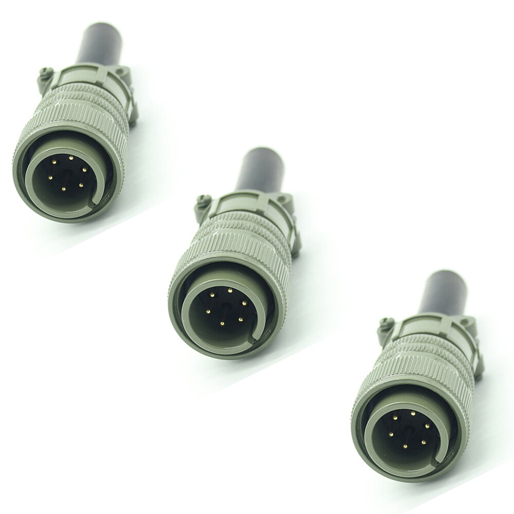 3Pcs Replacement 6 pin connector for Lincoln S12020-27 Male Amptrol Footpedal