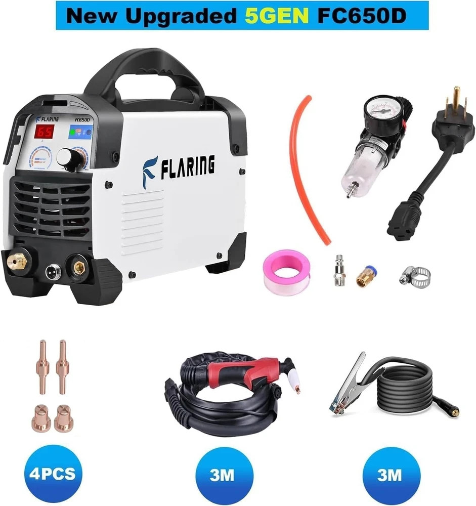 Plasma Cutter,65 Amp Plasma Cutter Machine 120V 240V 4/5″ (20Mm) Max Cutting 1/2
