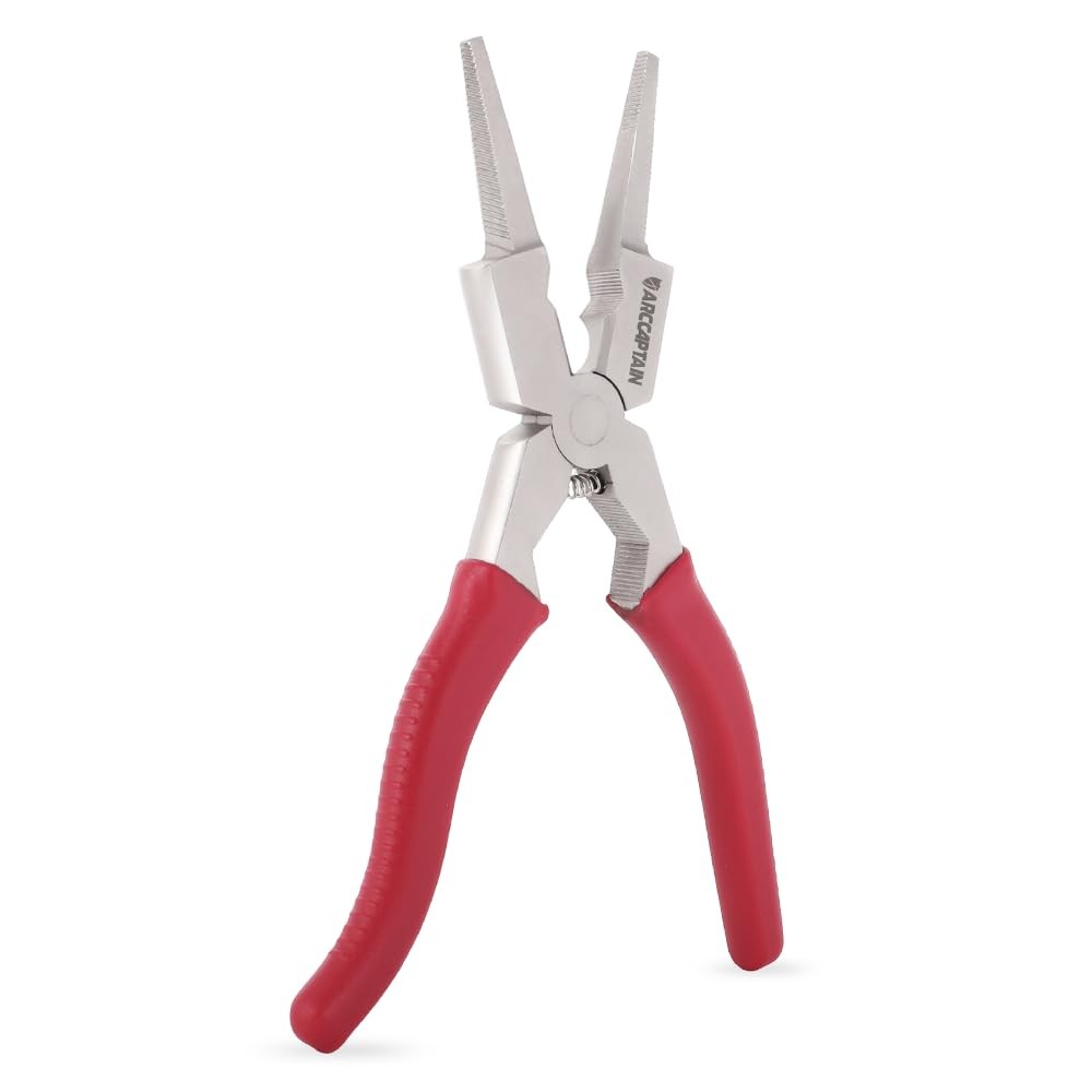 ARCCAPTAIN Professional 8″ Weliding Pliers, Sharp MIG Pliers for Rust Red